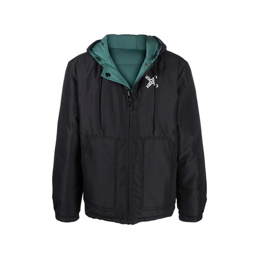 KENZO 高田贤三 箭头标识双面穿拉链连帽 男士羽绒服 黑色 FB65 OU585 1NH 99 商品图0