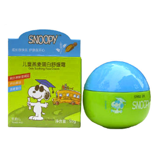 【9.9元/盒】SNOOPY儿童燕麦蛋白舒缓霜50g（1010470） 商品图0