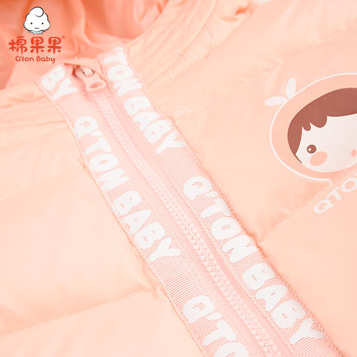 棉果果冬季女童尼丝纺连帽羽绒服M422102921697 商品图4