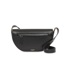BURBERRY 博柏利 Olympia – 小号皮革埃伦匹亚包 黑色 8036381 A1189