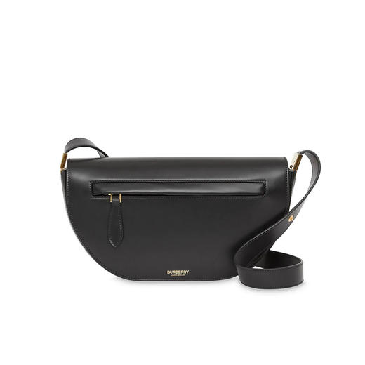 BURBERRY 博柏利 Olympia – 小号皮革埃伦匹亚包 黑色 8036381 A1189 商品图0