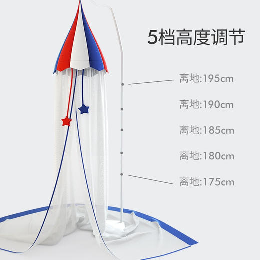 丹麦Nordicbaby北欧宝贝新生儿童婴儿床蚊帐升降支架全罩式通用款防蚊遮光睡幔 君主的殿礼睡幔 商品图2