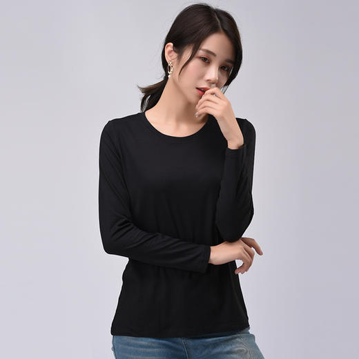 【不退不换 】 圆领长袖云朵T，如云般轻柔，久洗不发黄 商品图4