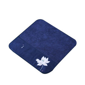 台隆金彩绘柔方莲花茶巾（30*30）