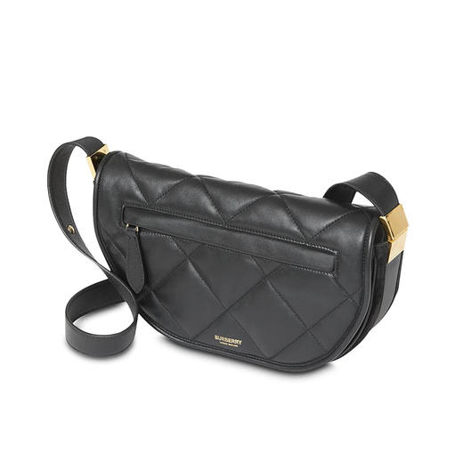 BURBERRY 博柏利 Olympia – 小号绗缝羔羊皮埃伦匹亚包 黑色 8036845 A1189 商品图3