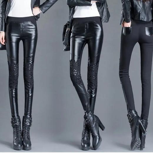 PDD-CCNZ201025新款韩版时尚气质高腰加绒加厚打底裤 商品图1