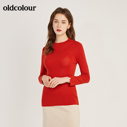 oldcolour时尚气质修身毛织套头衫GM41052903 商品图2