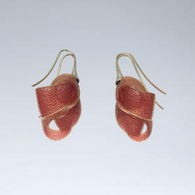 北京仓｜Vlum-Déliée Sanguine-洋红 耳环（黄金色）［法国设计师］