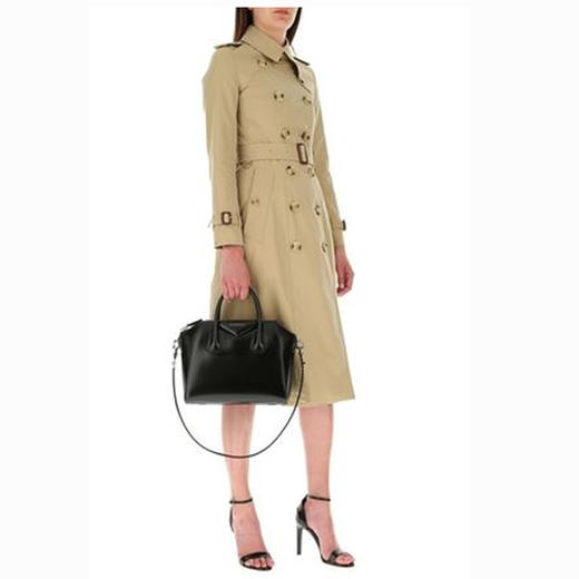 BURBERRY 巴宝莉 女士切尔西版型 – 中长款 Heritage Trench 束腰风衣 卡其色 8045779 A1366 商品图3