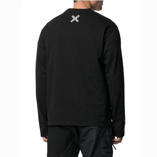 【一】KENZO 高田贤三 箭头标识 男士圆领长袖T恤 黑色 FB55 TS153 4SK 99 商品图2