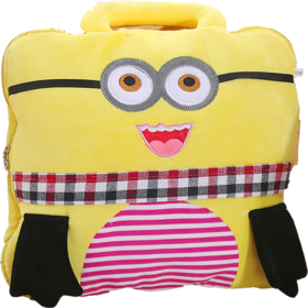 啄木鸟卡通数码印花抱枕毯