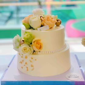 花之约定—双层生日蛋糕