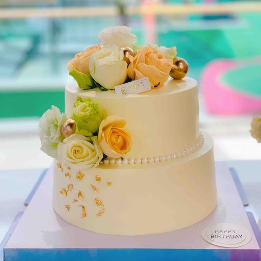 花之约定—双层生日蛋糕 商品图0