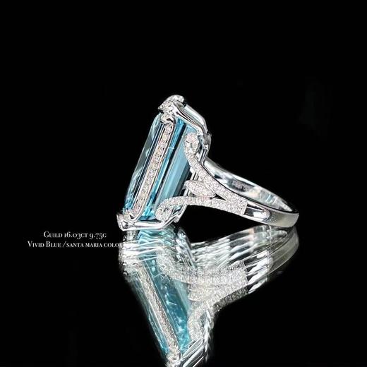 「一直游到海水变蓝」圣玛利亚海蓝宝戒指 商品图1