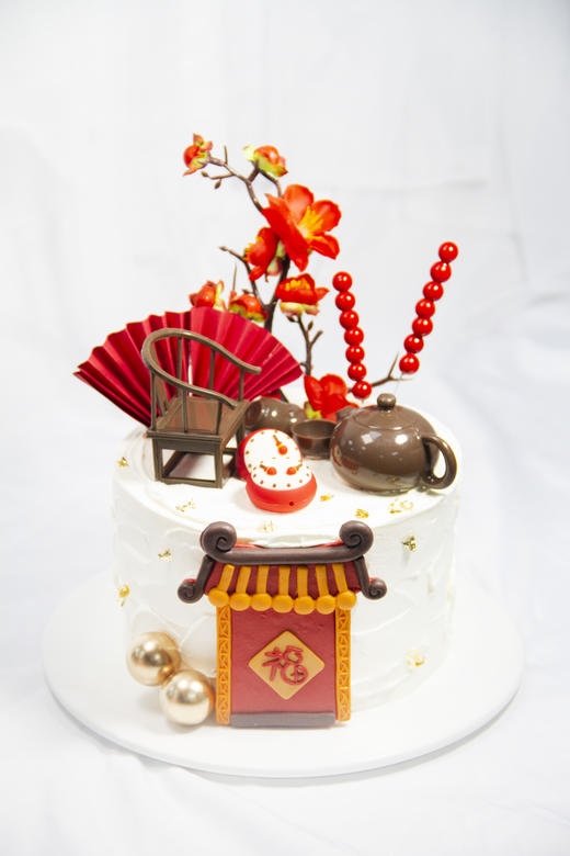 【福到家门】- 安佳动物奶油，新鲜水果夹心，原味蛋糕胚 商品图4