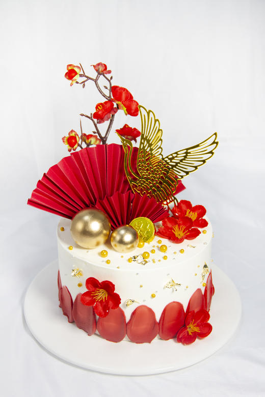 【花开富贵】- 安佳动物奶油，新鲜水果夹心，原味蛋糕胚 商品图1