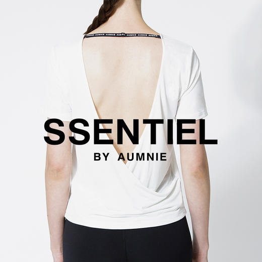 露背交叉重叠T恤罩衫 / OPEN BACK WRAP TEE 商品图0