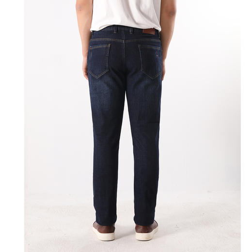 GOOD LUCK/德鲨弹力棉混纺舒适柔软直筒水洗牛仔裤WR07127-830 商品图3