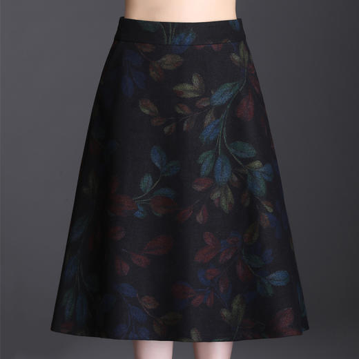 印花中长款时尚半身裙韩版通勤潮流A字裙  AL-1959 商品图5