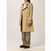 【二】BURBERRY 巴宝莉 女士肯辛顿版型 - 中长款 Heritage Trench 束腰风衣 卡其色 8045774 A1366 商品缩略图3