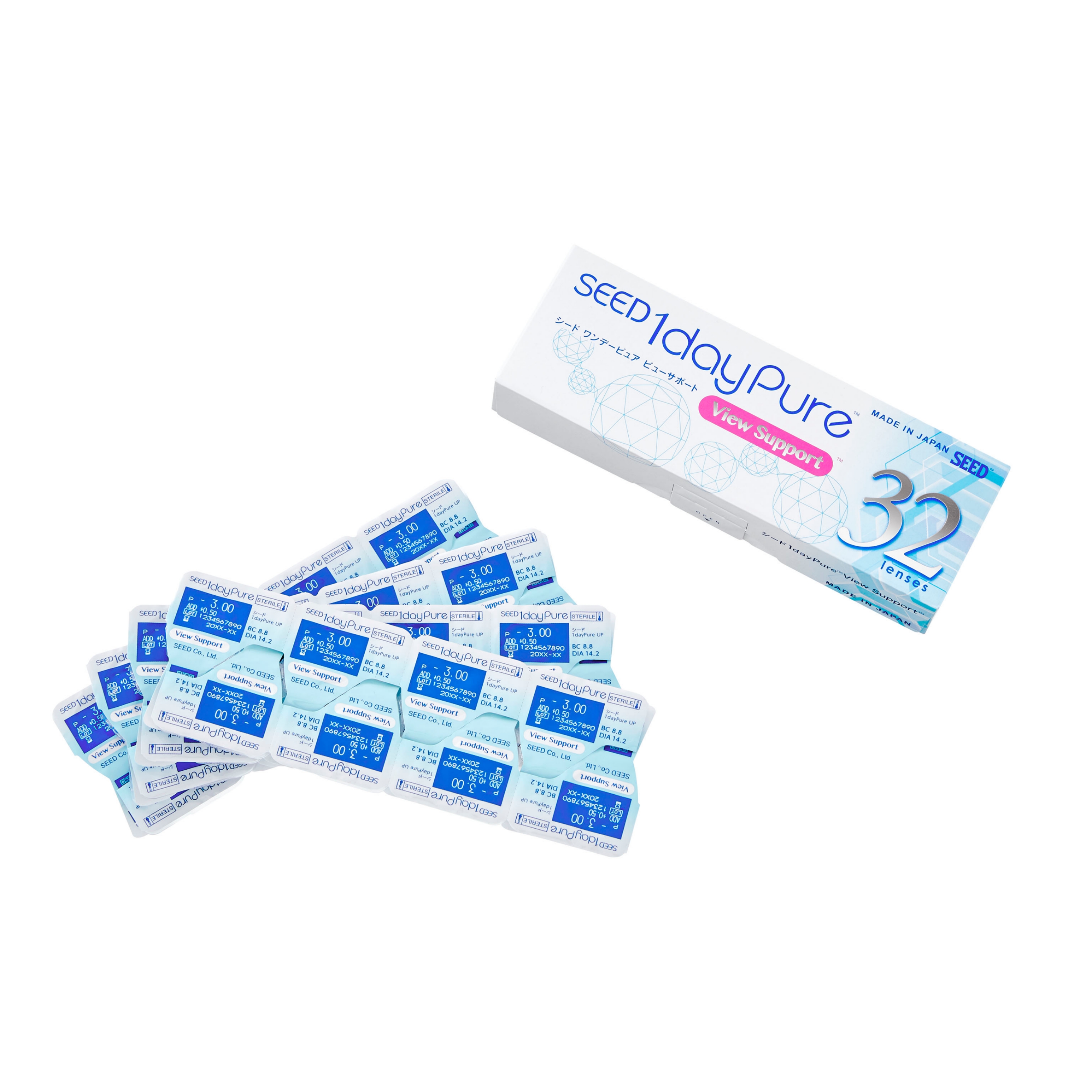 「KILAKILA保税仓发货」SEED Pure View Support 系列 日抛 一盒32片装