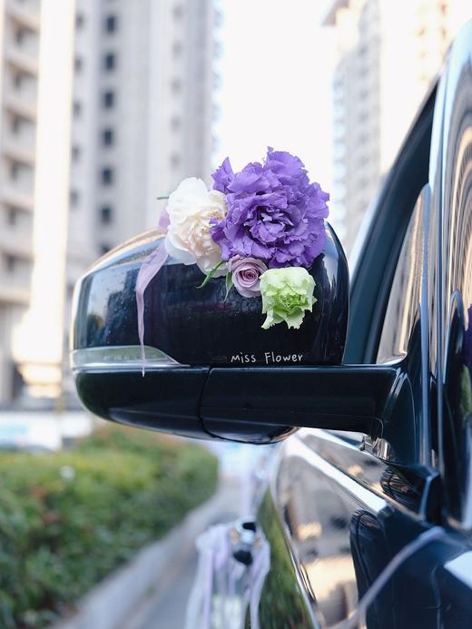 白首成约-渐变色系玫瑰洋桔梗混搭婚车 商品图4