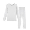 梦芭蒂秋冬保暖内衣莫代尔自发热秋衣秋裤艾莉纳兰莫圆领女士套装 商品缩略图4