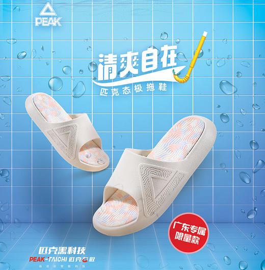 男女款态极运动拖鞋限定广东专属限量款E13957L/E13958L/E13957D 商品图0