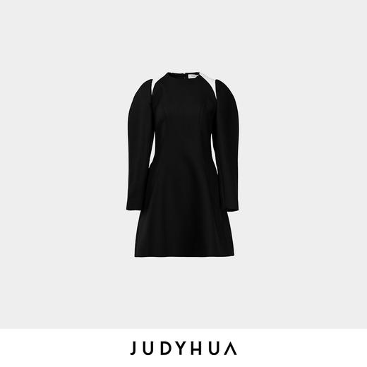 JUDYHUA 肩部拼色廓形连衣裙 商品图3