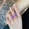 「蝴蝶结」缅甸无烧红宝石戒指 商品缩略图3