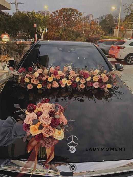 缘定三生-复古色系玫瑰洋桔梗混搭婚车 商品图2