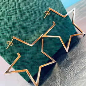 新航 繁星点点18k金耳饰