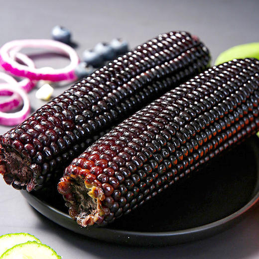 【有机黑糯玉米】10根/箱 有机认证，老人孩子放心吃！ 口感香糯，肉质紧实不发糠，玉米味浓，花青素慢慢～ 商品图1