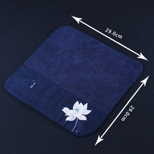 台隆金彩绘柔方莲花茶巾（30*30） 商品图3