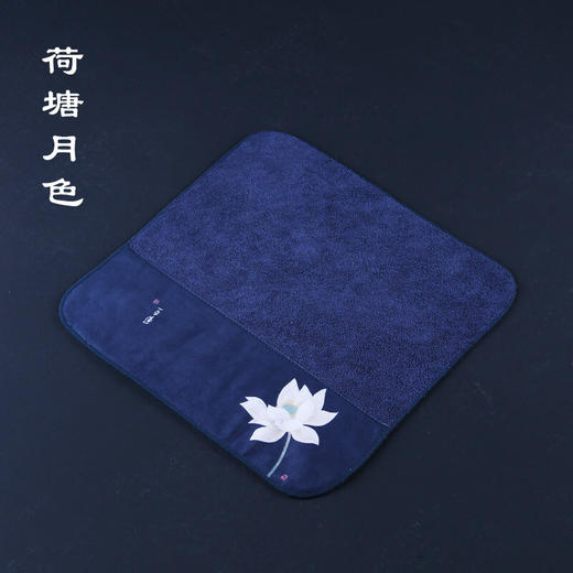 台隆金彩绘柔方莲花茶巾（30*30） 商品图1