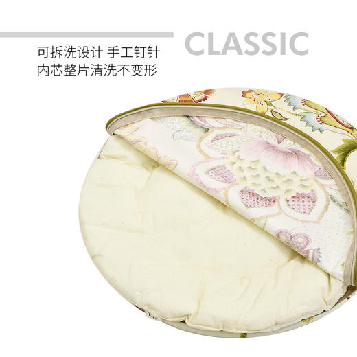 经典大花系列圆形椅垫加厚四季通用 商品图2