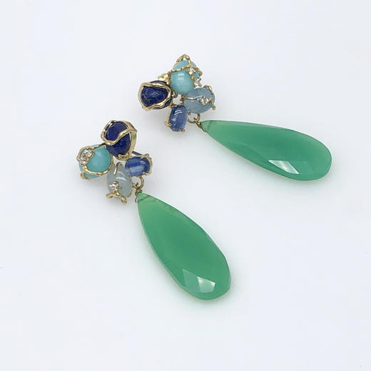 北京仓｜Indulgems-Kyanite-多色宝石 耳环（微瑕）［美国设计师］ 商品图1
