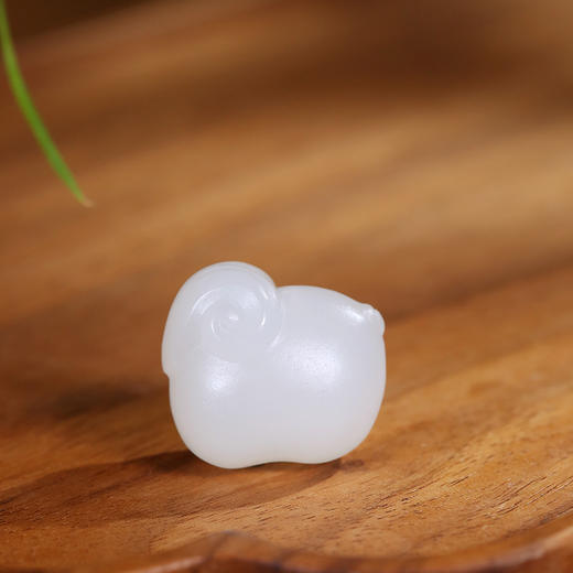 【宫里生肖吊坠】十二生肖 和田玉羊脂白玉吊坠 商品图3