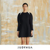 JUDYHUA 肩部拼色廓形连衣裙 商品缩略图0