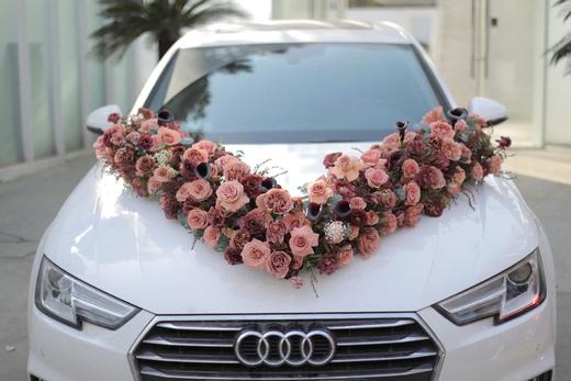 诗题红叶-卡布奇诺玫瑰混搭复古色系v型婚车 商品图2