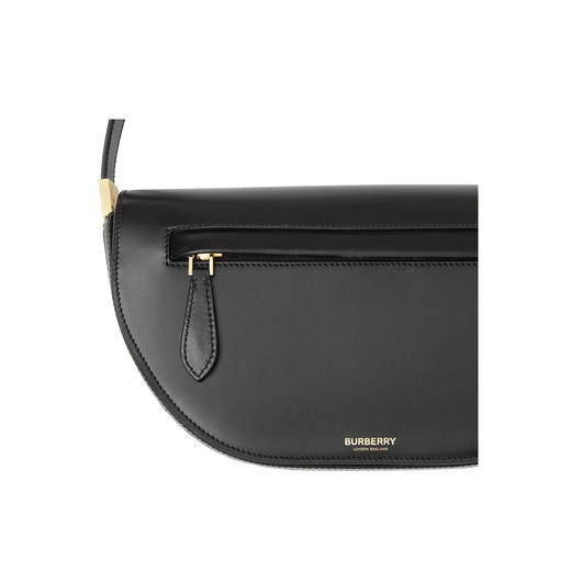 BURBERRY 博柏利 Olympia – 小号皮革埃伦匹亚包 黑色 8036381 A1189 商品图3