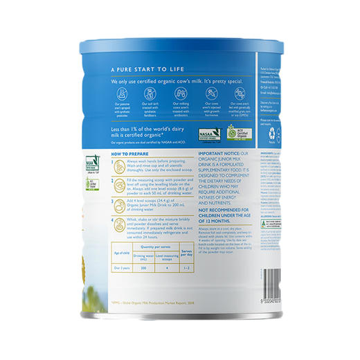 澳洲贝拉米有机4段奶粉一箱 商品图1