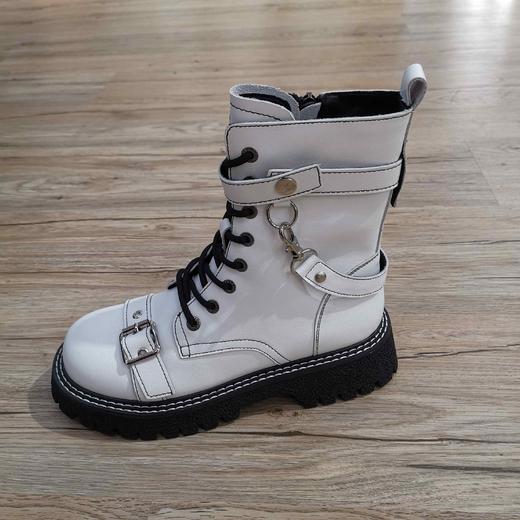 lfgj jeans BR208时尚牛皮橡胶大底明线马丁靴 商品图7