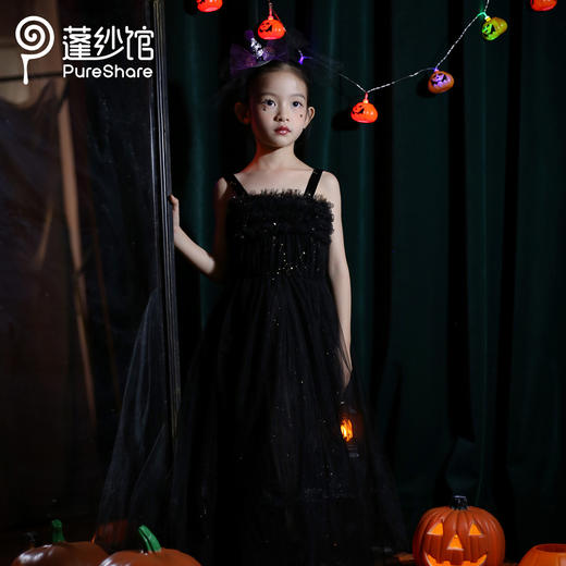 非质量问题不退换哦~pureshare 女童连衣裙新款秋装节日万圣派对公主裙礼服-小魔女 商品图1
