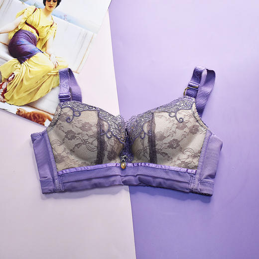 【99元2件，下单拍2！】皇家丽美厚杯无钢圈聚拢调整型文胸MWW1503-3 商品图7
