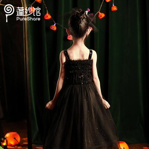 非质量问题不退换哦~pureshare 女童连衣裙新款秋装节日万圣派对公主裙礼服-小魔女 商品图10