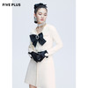 FIVE PLUS女秋装蝴蝶结连衣裙女设计感珍珠针织裙子长袖2NN3084230 商品缩略图3
