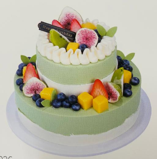 味美特“自然清新”-水果风双层风格蛋糕 商品图0
