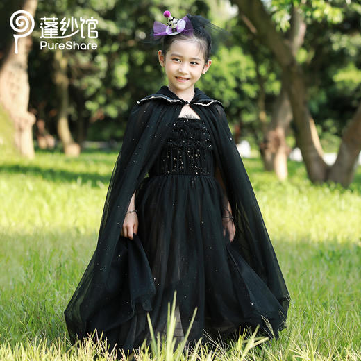 非质量问题不退换哦~pureshare 女童连衣裙新款秋装节日万圣派对公主裙礼服-小魔女 商品图9