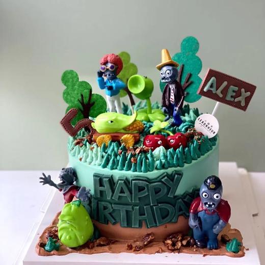 儿童款 植物大战僵尸 · 奶油蛋糕【此款深色奶油部分会染色，介意勿拍】 商品图0